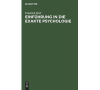 Friedrich Sixtl Einführung in die Exakte Psychologie (Copertina rigida)