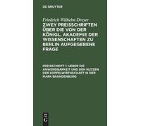 Friedrich Wilhe Ueber Die Anwendbarkeit Und Den Nutzen Der Ko (Copertina rigida)
