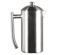 Frieling 0143 - Pressa francese in acciaio inox spazzolato a doppia parete, ca. 680 ml, con doppio setaccio brevettato
