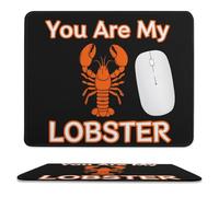 Friend You're My Lobster Tappetino Mouse Portatile Mousemat Bordo Cucito Tappetini per Il Mouse per Casa Laptop Ufficio 25X30Cm