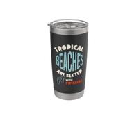 Friendcation, Le spiagge tropicali stanno meglio con gli amici Bicchiere termico in acciaio inox doppia parete