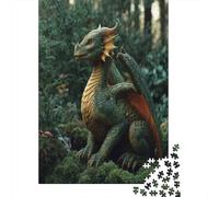 Friendly Adult Green Drago, Il libro della giungla Puzzle Sostenibili Con Motivi Per Adulti Da Gioco in Legno Di Alta Qualità 38x26cm/1000pcs