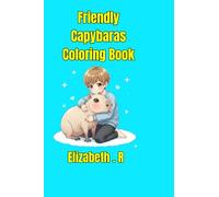 Friendly Capybaras: Coloring Book for Kids and Adults