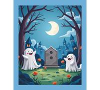 Friendly Ghost Adventures - Learning to Write Composition Notebook: 100 Pages of Handwriting Lines for Preschool and Kindergarten Kids: Handwriting ... Journal with Dotted Midline for Early Writers