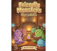 Friendly Monsters: Coloring Book for Kids Ages 4-8