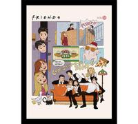 Friends 30 Years (Comic) Collector Print (Framed) NUOVO