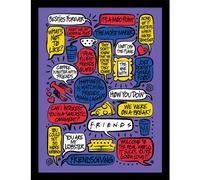 Friends 30 Years (Quotes) Collector Print (Framed) NUOVO