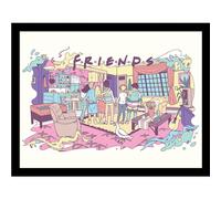 Friends 30 Years (Watercolour) Collector Print (Framed) NUOVO