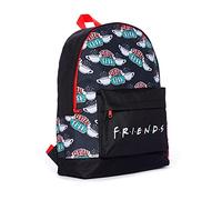 FRIENDS Central Perk AOP Zaino Nero Rosso Per File A4, Nero , L