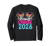 Friends Cruise 2028 Crociera Equipaggio Vacanza Maglia a Manica