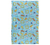 Friends Food Pattern Coperta super morbida al tatto setoso - 91 x 147 cm