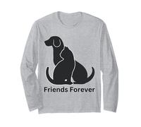 Friends Forever, maglietta con scritta "I Love Dog and Cat Heart" Maglia a Manica