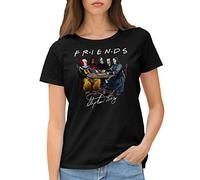 Friends Horror Movies Inspired By Stephen King Characters Anime Maglietta Donna Nera Size XL