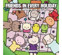 Friends in Every Holiday: Adventures Through the Year’s Best Days with Friends: Coloring Book for Adults & Teens, Cute Scenes with Adorable Animals