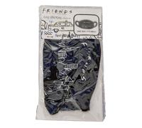 FRIENDS La Serie TV Maschera Viso In Tessuto Morbido Nera 18 X 10cm