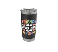 Friends Make Everything More Fun Legame di amicizia - Bicchiere termico in acciaio inox doppia parete