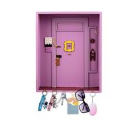 Friends Monica'S Key Hooks, Mobiletto In Legno Porta Chiavi Da Muro Per Casa Amici Ganci Chiave Di Monica Con Contenitore E 6 Ganci Per Gli Amanti Delle Serie TV Per Bagno Soggiorno (Viola) (viola)
