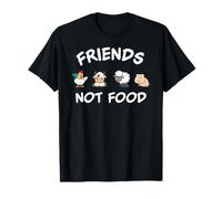 Friends Not Food | Maglietta per la protezione degli animali | Vegani e vegetariani Maglietta