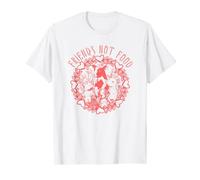 Friends Not Food Powered By Plants Vegan Vegetarian Maglietta