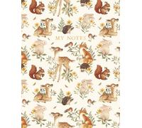 Friends of the Meadow Notebook: Big 8.5 x 11 inch lined, adorned with delightful and nature inspired art