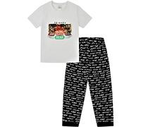 FRIENDS Pigiama da donna Central Perk per spettacoli televisivi Cafe nero bianco, bianco, 22-24