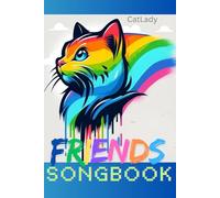 FRIENDS songbook: 120-page notebook (6" x 9") with color-lined pages for lyrics and classic staff-lined pages for writing music and chords.