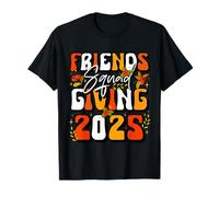 Friends Squad Giving 2025 Fall Autumn Thankful Thanksgiving Maglietta