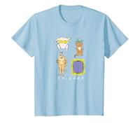 Friends Symbols Maglietta, Bambini, Celeste, 2 Anni