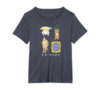 Friends Symbols Maglietta, Donna Plus-Size, Pervinca, 5X