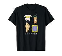 Friends Symbols Maglietta, Uomo, Nero, 6XL