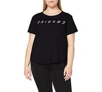 FRIENDS Titoli T-Shirt, Nero, 38 Donna