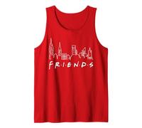Friends TV Show Skyline Logo NYC Vintage Anni '90 Fan Nerd Sitcom Canotta