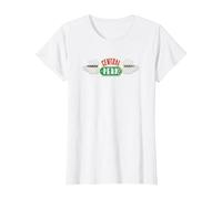 Friends Vintage Central Perk on White Maglietta, Donna, Bianco, M