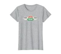 Friends Vintage Central Perk on White Maglietta, Donna, Grigio Melange, S