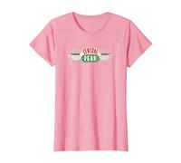 Friends Vintage Central Perk on White Maglietta, Donna, Rosa, M