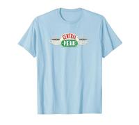 Friends Vintage Central Perk on White Maglietta, Uomo, Celeste, M