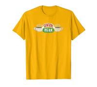 Friends Vintage Central Perk on White Maglietta, Uomo, Oro Brillante, L