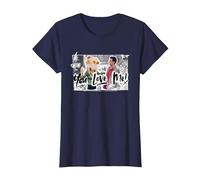 Friends You Love Me Testa di Tacchino Monica & Chandler Maglietta, Donna, Navy, S