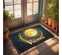 Friends Zerbino Golden Vienna Moonlit Night con farfalle zerbino per ingresso esterno grande zerbino Outdoo (40 x 60 cm)