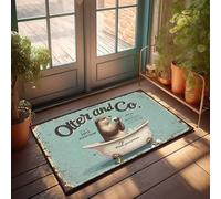 Friends Zerbino Otterly Relaxing: Annuncio di sapone vintage con una spruzzata di divertimento zerbino per ingresso esterno grandi zerbini Outdoo (50 x 80 cm)
