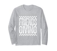 Friendsgiving Happy Thanksgiving Autunno Autunno Citazione Maglia a Manica