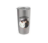 Friendsheep - Gioco di parole con pecore Bicchiere termico in acciaio inox doppia parete