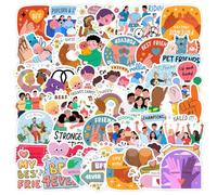 Friendship Adesivi Amicizia Stickers 50 Pezzi Skateboard Graffiti Adesivi Moto Bicicletta Snowboard Bagagli Auto Valigia per Bambini e Ragazzi Impermeabile Vinile Decals