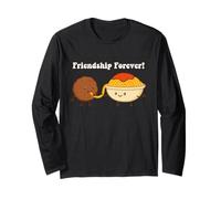 Friendship Forever BestFriend Besties BFF Spaghetti Lover Maglia a Manica