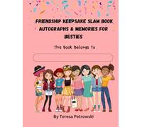 Friendship Keepsake Slam Book Autographs & Memories for Besties