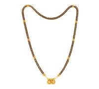Frienemy Presents Tempio Tradizionale Che Forma Un Grammo Gold Elegante Maharashtriano Elegante Mangal Sutra Tanmaniya Nallapusalu Black Mangalsutra for Women Ultima #Frienemy-1829