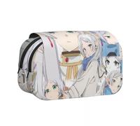 Frieren - Astuccio portapenne con stampa 3D, motivo anime, felce e stelle, per studenti, cancelleria e cosmetici, organizer per ragazzi e ragazze, Tipo 3, 21*7.5*10cm, Astuccio portamatite