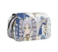 Frieren - Astuccio portapenne con stampa 3D, motivo anime, felce e stelle, per studenti, cancelleria e cosmetici, organizer per ragazzi e ragazze, Tipo 2, 21*7.5*10cm, Astuccio portamatite