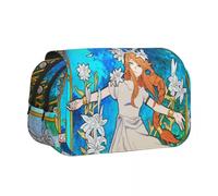 Frieren - Astuccio portapenne con stampa 3D, motivo anime, felce e stelle, per studenti, cancelleria e cosmetici, organizer per ragazzi e ragazze, Tipo 10., 21*7.5*10cm, Astuccio portamatite
