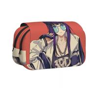 Frieren - Astuccio portapenne con stampa 3D, motivo anime, felce e stelle, per studenti, cancelleria e cosmetici, organizer per ragazzi e ragazze, Tipo 8., 21*7.5*10cm, Astuccio portamatite